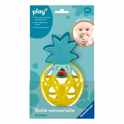 Ravensburger play+, Balle sensorielle - Ananas, 6-36 mois, Premier âge, bébé