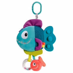 Ravensburger play+, Peluche pop-it - Piranha bleu, 6-36 mois, Premier âge, bébé
