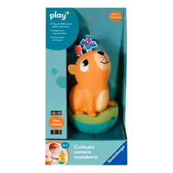 Ravensburger play+, Culbuto sonore Capybara, 6-36 mois, Premier âge, bébé