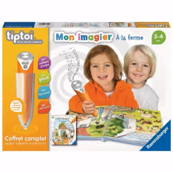 Ravensburger Tiptoi - Coffret Complet Lecteur Interactif Livre Imagier A La Ferme, 3 an(s)