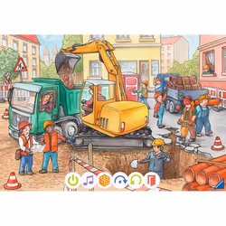 tiptoi 00137 Baustelle 20 min Jeu de société Puzzle