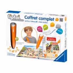 Ravensburger tiptoi - Coffret complet Lecteur interactif + Livre, 4 an(s), Sonore, Batteries requises, LR44, Plastique, Multi ...