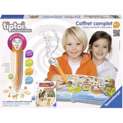 Ravensburger tiptoi Coffret Complet Lecteur Interactif + Livre "Je Découvre la Ferme" Retour FR, 4 an(s), Sonore, Batteries r ...
