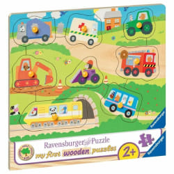 Ravensburger My first wooden puzzle 8 p - Mes véhicules préférés