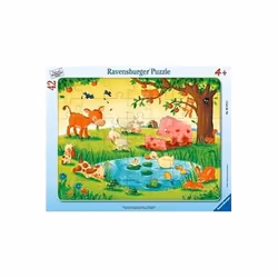 Ravensburger Puzzle cadre 30-48 p - Les petits animaux, 42 pièce(s), Animaux, 4 an(s)