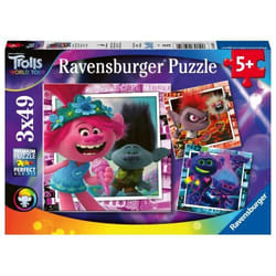 Ravensburger Puzzles 3X49 P - Tournée Mondiale/Trolls 2