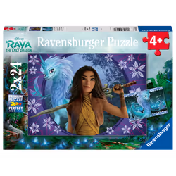 2 puzzles 24 pièces Sisu, le dernier dragon / Disney Raya et le dernier dragon Ravensburger