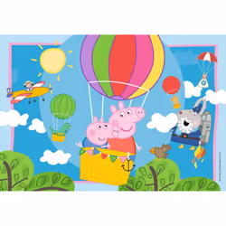 Ravensburger Puzzle Enfant - Lot de 2 puzzles 12 pièces - Les aventures de Peppa Pig - Enfant dès 3 ans - Puzzle de qualité supérieure - Carton épais et résistant - Quotidien & Famille