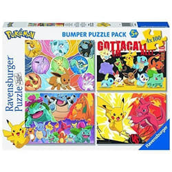Puzzle - RAVENSBURGER - Bumper Pack Pokemon - 4100 pièces - Multicolore - Jaune