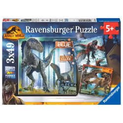 Ravensburger Puzzles 3x49 p - T-rex et autres dinosaures, 49 pièce(s), 5 an(s)