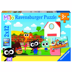 Ravensburger Puzzle 2x12p - Fermier ou pêcheur ? / Milo, 3 an(s)