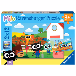 Ravensburger Puzzle 2x12p - Fermier ou pêcheur ? / Milo