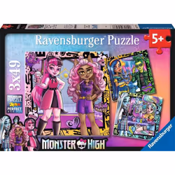 Ravensburger Puzzle Enfant dès 5 ans - Amies pour toujours ! / Monster High, 49 pièce(s), Bandes dessinées, 5 an(s)