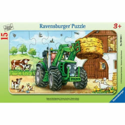 Ravensburger Puzzle cadre 15 p - Tracteur à la ferme