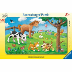 Ravensburger Puzzle cadre 15 p - Affectueux animaux