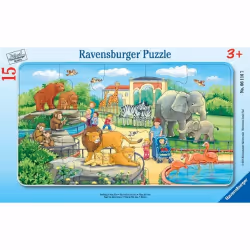 Ravensburger Puzzle cadre 15 p - Excursion au Zoo, 15 pièce(s), Flore et faune, 3 an(s)