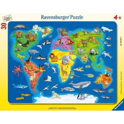 Ravensburger Puzzle cadre 30-48 p - Les animaux dans le monde