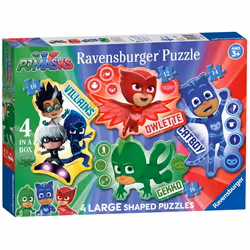 Ravensburger PJ Masks Four Shaped, 10 pièce(s), Dessins animés, 3 an(s)