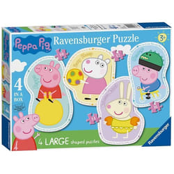 Ravensburger Peppa Pig Four Large Shaped Jeu de puzzle 10 pièce(s) Dessins animés