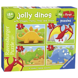 Ravensburger My First Puzzle, Jolly Dinos Jeu de puzzle 2 pièce(s) Dinosaures