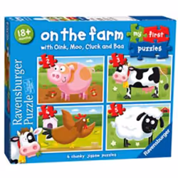Ravensburger My First Puzzles - On the Farm, 2 pièce(s), Animaux, 1,5 an(s)