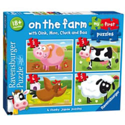 Ravensburger My First Puzzles - On the Farm Jeu de puzzle 2 pièce(s) Animaux