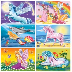 Puzzle 6 Cubes - RAVENSBURGER - Le monde merveilleux des fables - Fantastique - Fille - A partir de 4 ans