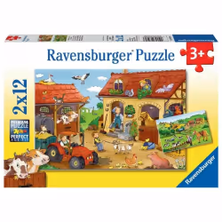 Ravensburger Le travail à la ferme, 12 pièce(s), Dessins animés, 3 an(s)