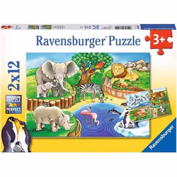 Ravensburger Puzzles 2X12 P - Les Animaux Du Zoo, 12 pièce(s), Dessins animés, 3 an(s)