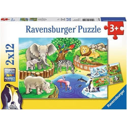 Ravensburger Puzzles 2X12 P - Les Animaux Du Zoo