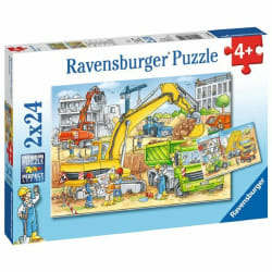 Ravensburger Puzzles 2x24 p - Beaucoup de travail sur le chantier