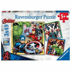 Ravensburger Puzzles 3X49 P - Les Puissants Avengers/Marvel