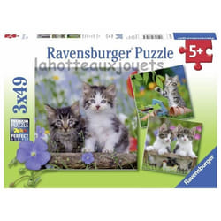 Ravensburger Puzzles 3x49 p - Chatons tigrés