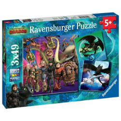 Ravensburger Puzzles 3X49 P - Apprivoiser Les Dragons / Dragons 3