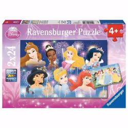 Ravensburger Puzzles 2X24 P - Les Princesses Réunies/Disney Princesses, 4 an(s)