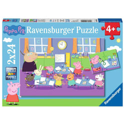 Ravensburger Puzzle 2x24 p - Peppa Pig à l'école