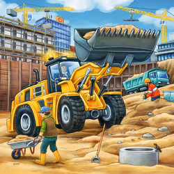 Ravensburger Puzzles 3x49 p - Grands véhicules de construction - Vue supplémentaire 3
