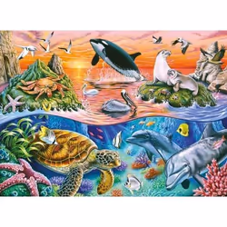 Ravensburger L'Océan Coloré, 100 pièce(s), Animaux, 6 an(s)