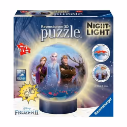 Ravensburger Puzzle 3D rond 72 p illuminé - Disney La Reine des Neiges 2, 72 pièce(s), Dessins animés, 3 an(s)