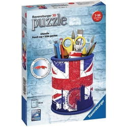 Pot à crayons Puzzle 3D Union Jack Ravensburger - Enfant - 54 pièces - Sans colle - Dès 6 ans