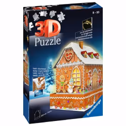 Ravensburger Christmas Gingerbread House Night Edition, 216 pièce(s), Bâtiments, 8 an(s)