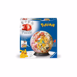 Ravensburger 3D Puzzle Ball: Pokémon - Kanto Region, 73 pièce(s), Dessins animés, 6 an(s)