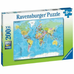 Ravensburger Puzzle 200 P Xxl - Carte Du Monde