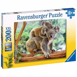 Ravensburger Puzzle 200 p XXL - La famille koala, 200 pièce(s), Animaux, 8 an(s)