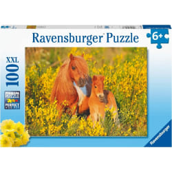 Ravensburger Puzzle 100 p XXL - Poneys Shetland