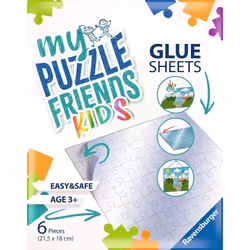 Ravensburger - Accessoire puzzle Enfants ou Adultes - 6 Feuilles adhésives pour puzzles jusquau 500p - Utilisable dès 3 ans -