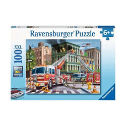 Ravensburger Fire Truck Rescue Jeu de puzzle 100 pièce(s) Métiers