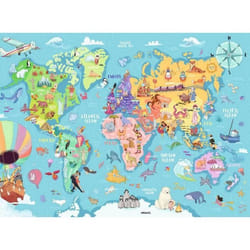 Ravensburger Puzzle 100 p XXL - La carte du monde