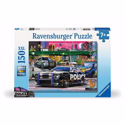 Ravensburger Puzzle 150 p XXL - Patrouille de police, 150 pièce(s), Véhicules, 7 an(s)