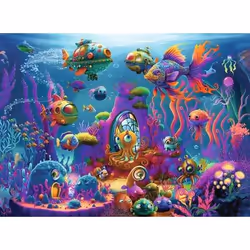 Ravensburger Puzzle 150 p XXL - Aliens sous l’eau